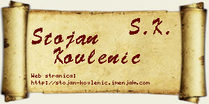 Stojan Kovlenić vizit kartica
